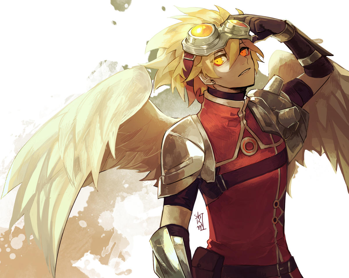 #角虫的腿部挂件#耀目的金翅（来源：@私君るい）