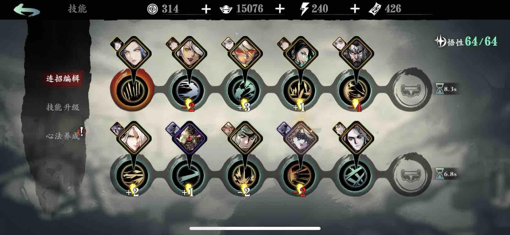 分享一套轻羽打万罪的专用控制技能链