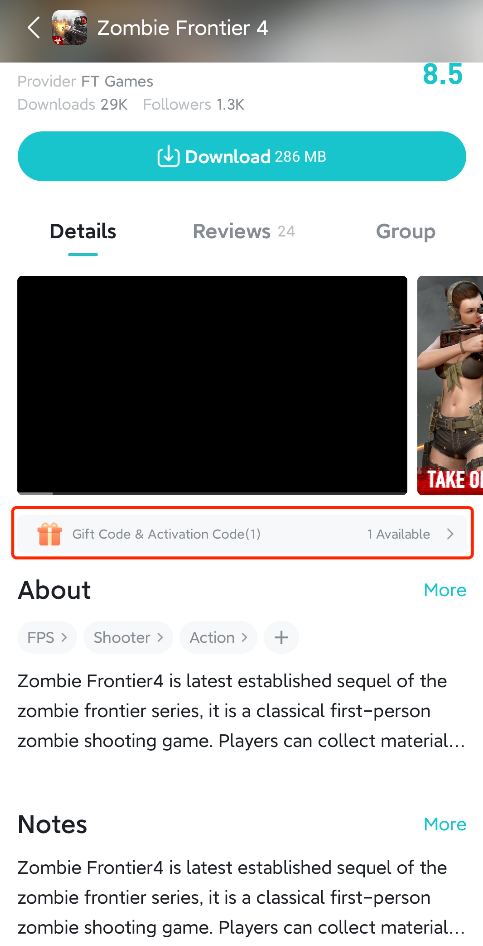 zombie frontier 3 gift code iphone