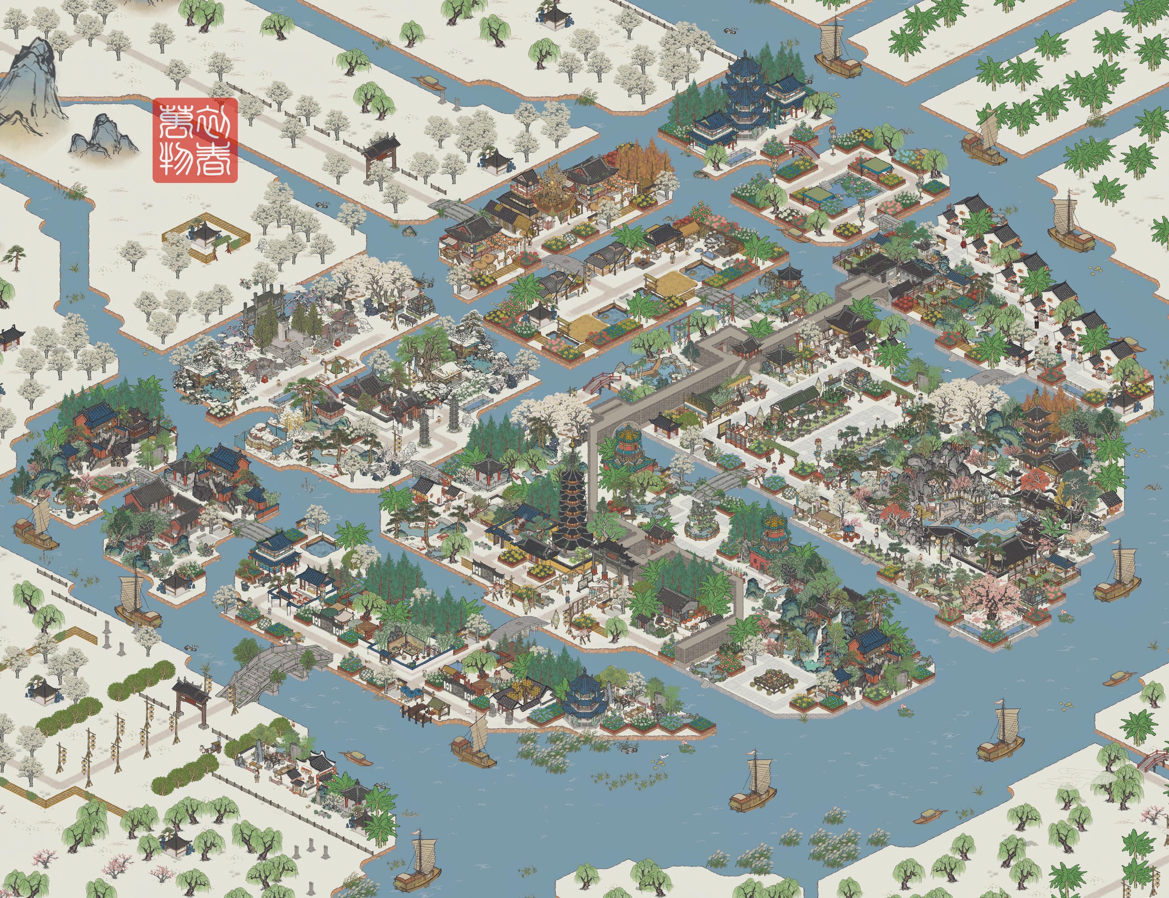 【松江府】全图理念布局讲解 - 江南百景图 - TapTap