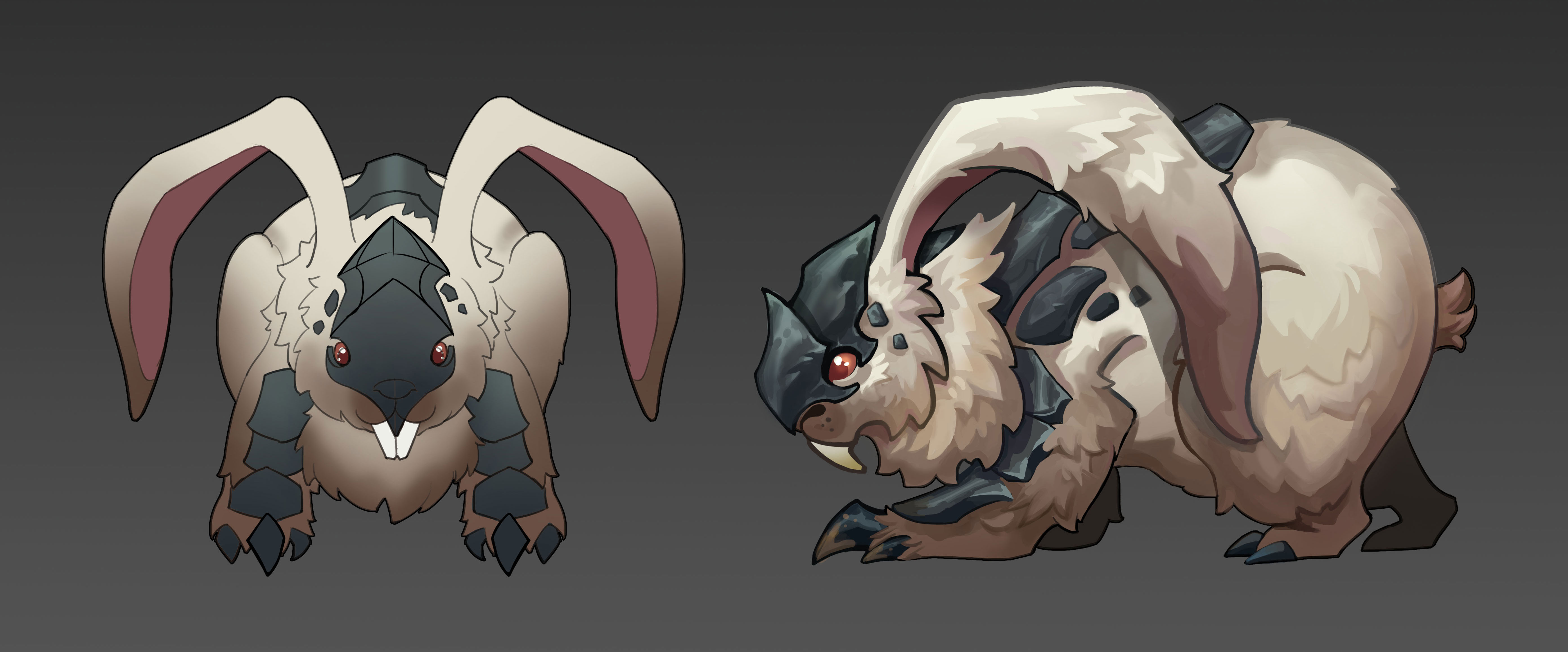 喜欢这只白兔兽