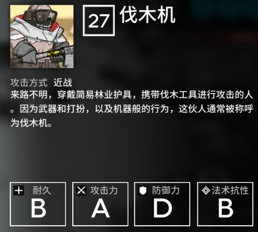 本关最讨厌的东西:伐木机