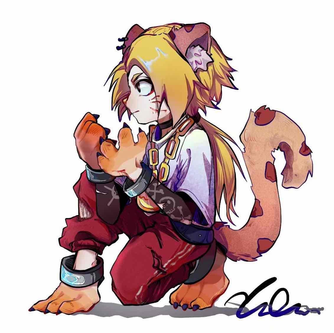 #角虫的腿部挂件#想rua耳朵QAQ（来源：@yada）