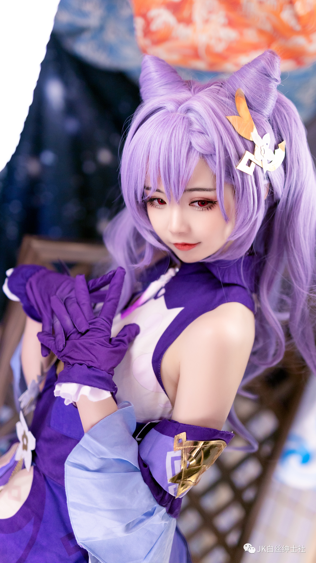 cos：原神刻晴cos正片@丝言，剑舞中飒爽的倩影