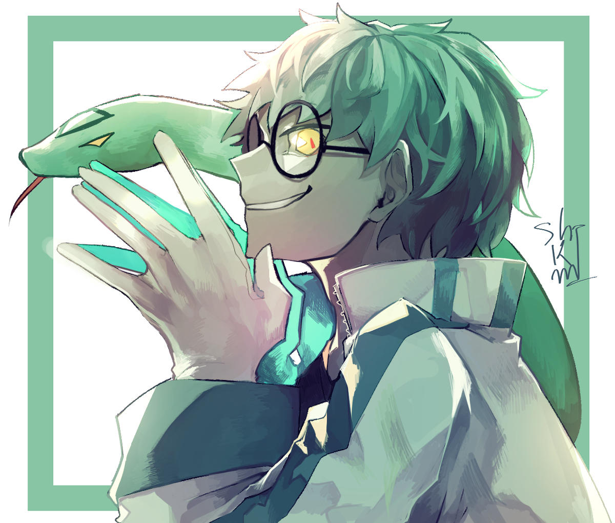 #角虫的腿部挂件#“你也想成为我的实验品吗？”（来源：@私君るい ）