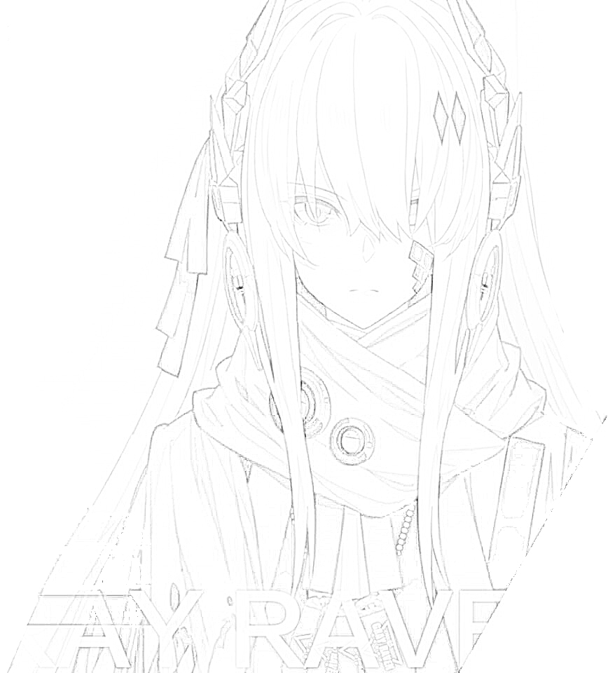 啦啦啦~露西亚白毛线稿~(我承认我又想水贴了) | taptap 战双帕弥什