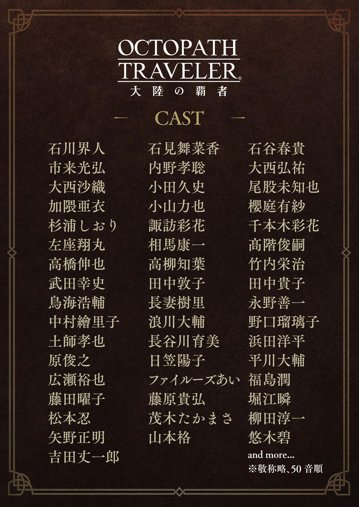 Octopath Traveler Champions Of The Continent Cast List Revealed Taptap