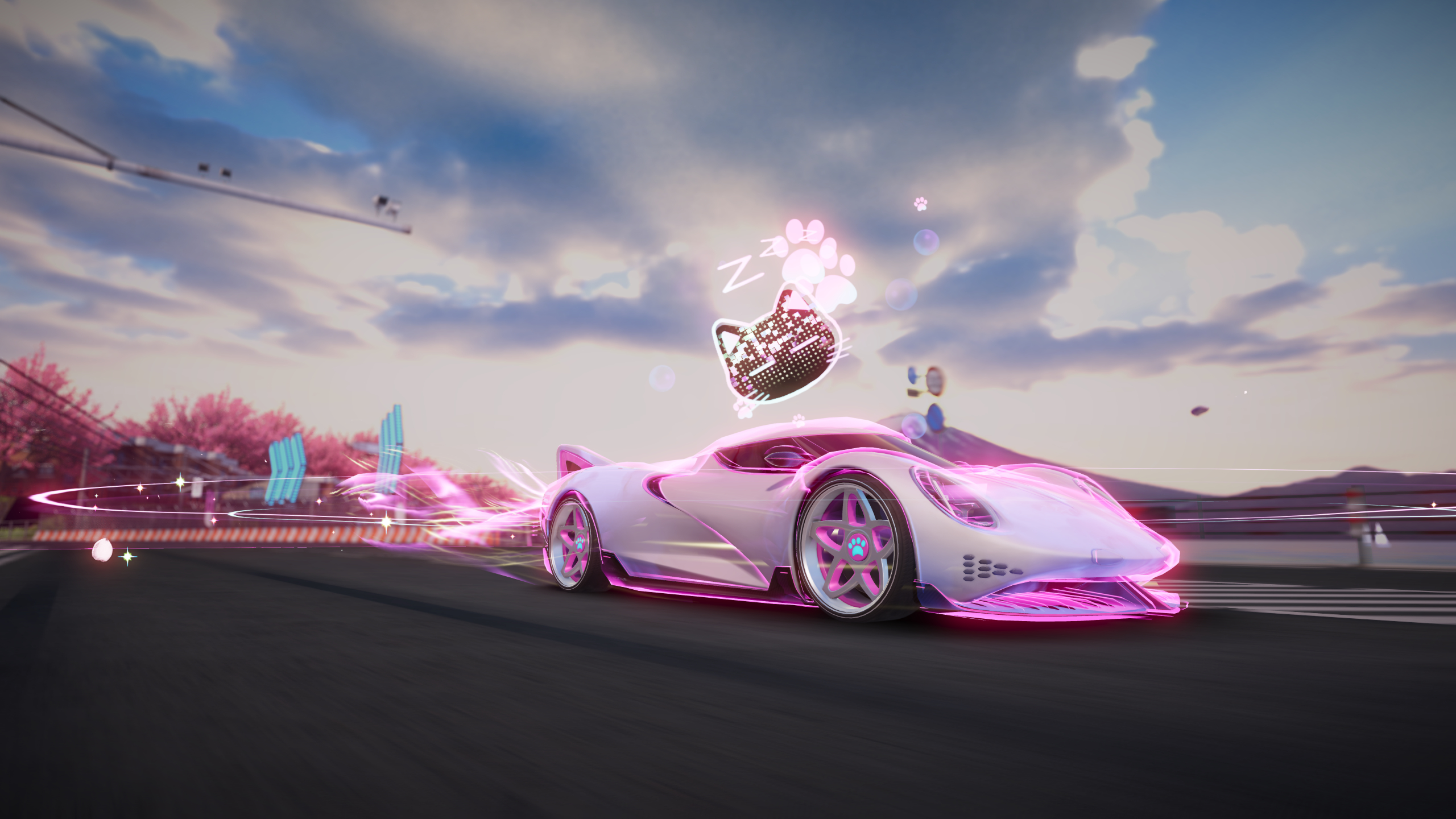 【新车爆料】前方超甜警告！速度节闯入了一只粉色“猫”|王牌竞速 - 第1张