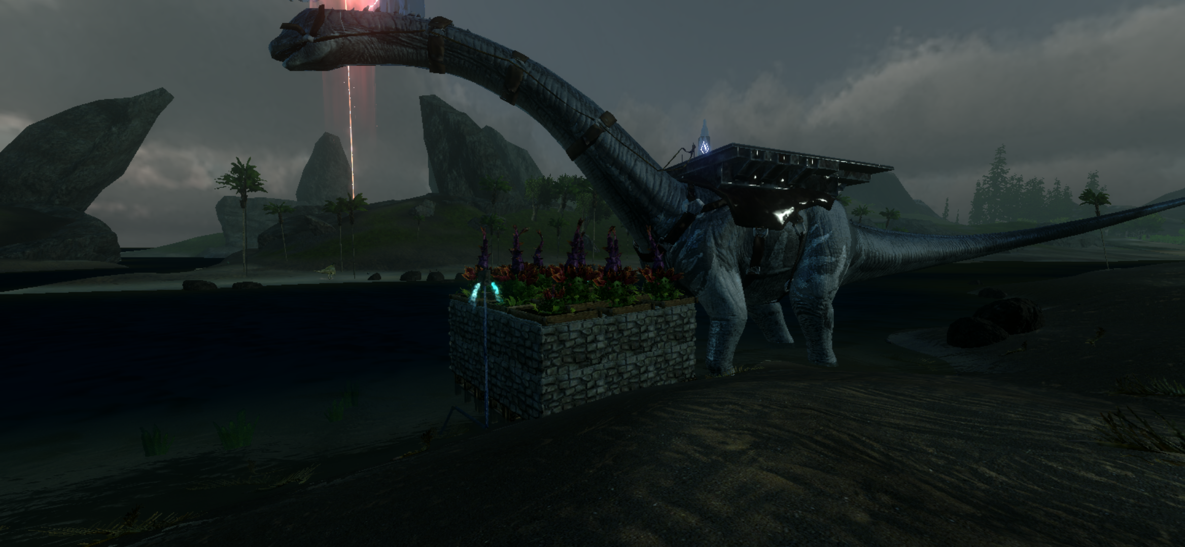 我发现方舟雷龙的平台鞍搭屋子的时候放完地基后 左右不对称,谁有办法