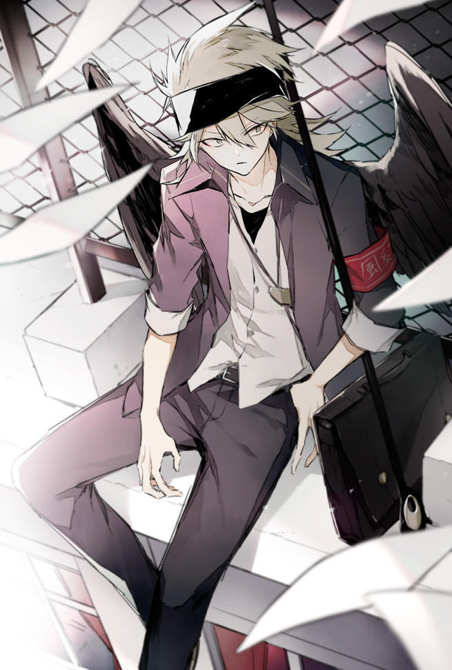 #角虫的腿部挂件#展翅于学园之上的风纪委员（来源：@くろまめ）