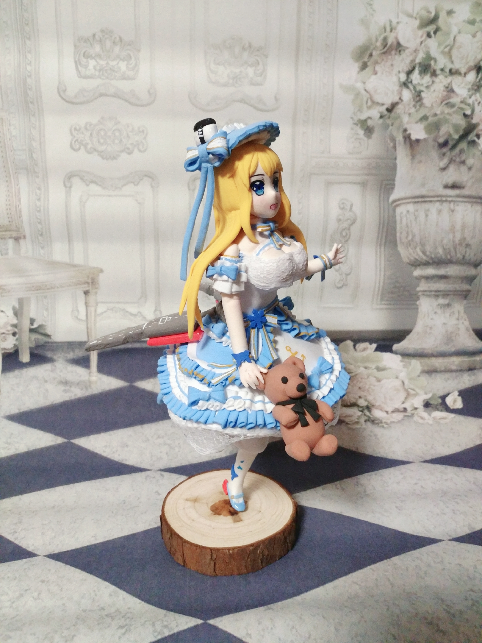 超轻粘土自制 萨拉托加 手办