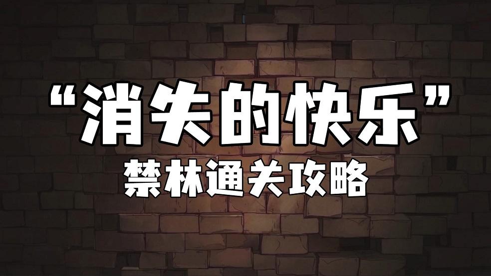 超详细“消失的快乐”禁林攻略