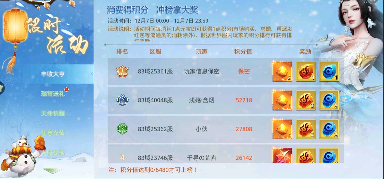 消费得积分 冲榜拿大奖