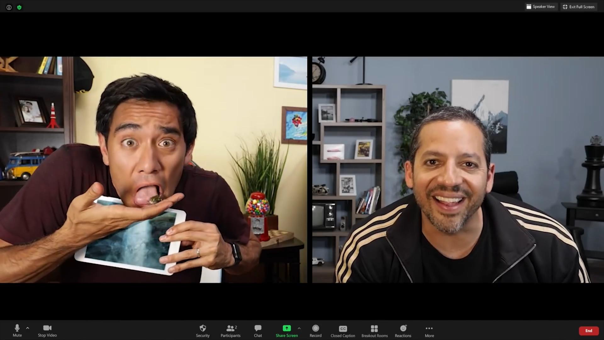 David Blaine Tricks Zach King