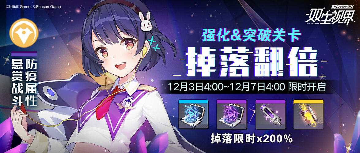 【悬赏福利】防疫士兵锻炼、界限突破特许开放，产出双倍！