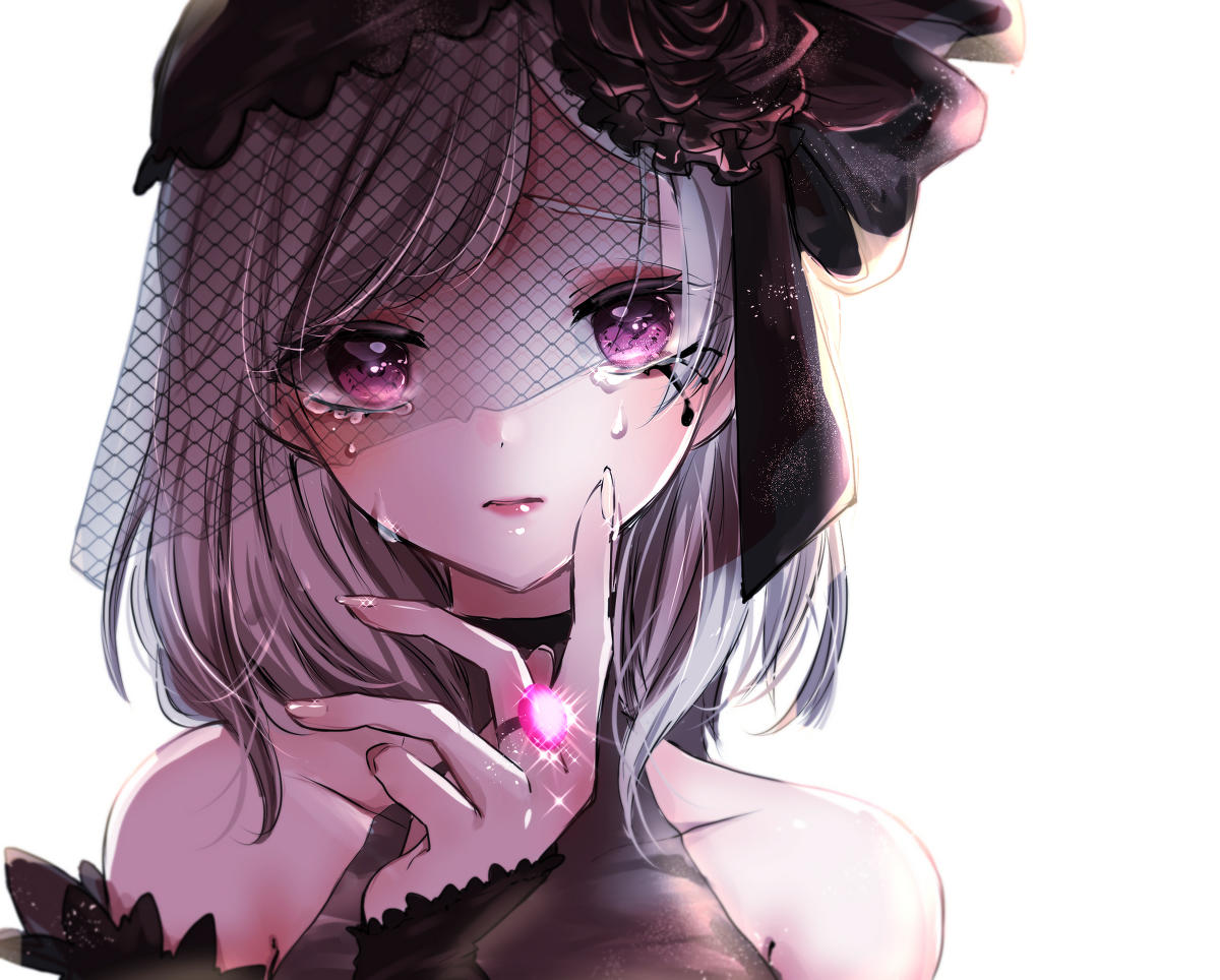 #角虫的腿部挂件#梨花带雨的调香（源：@ちぎり紅）