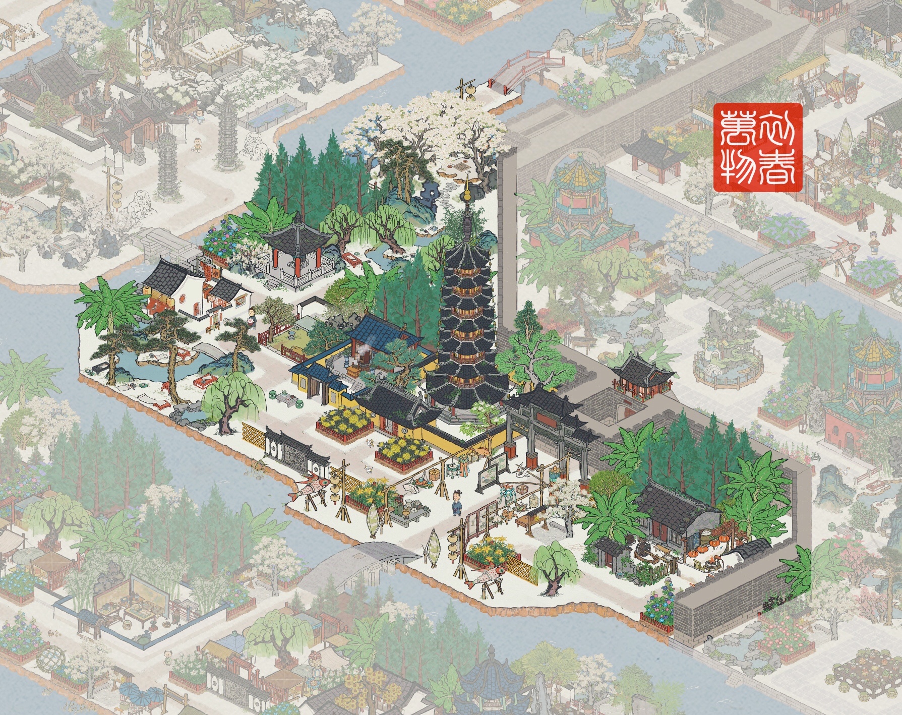 【松江府】全图理念布局讲解 - 江南百景图 - TapTap