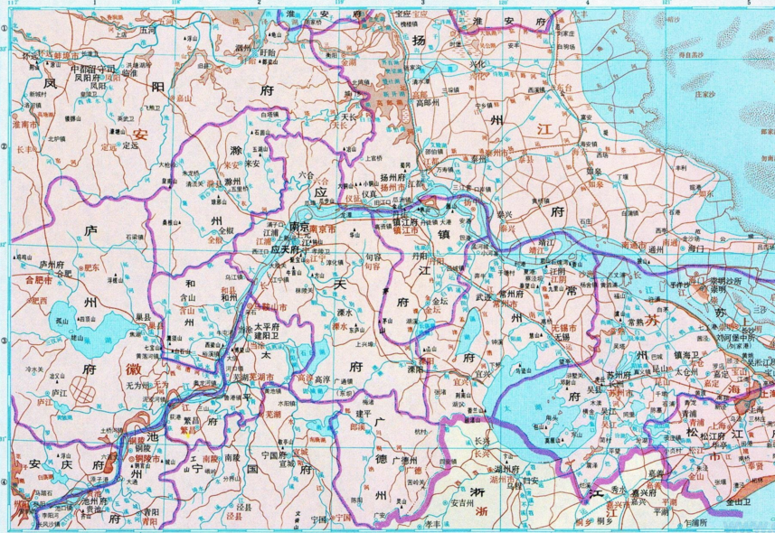 明朝江南地图图片