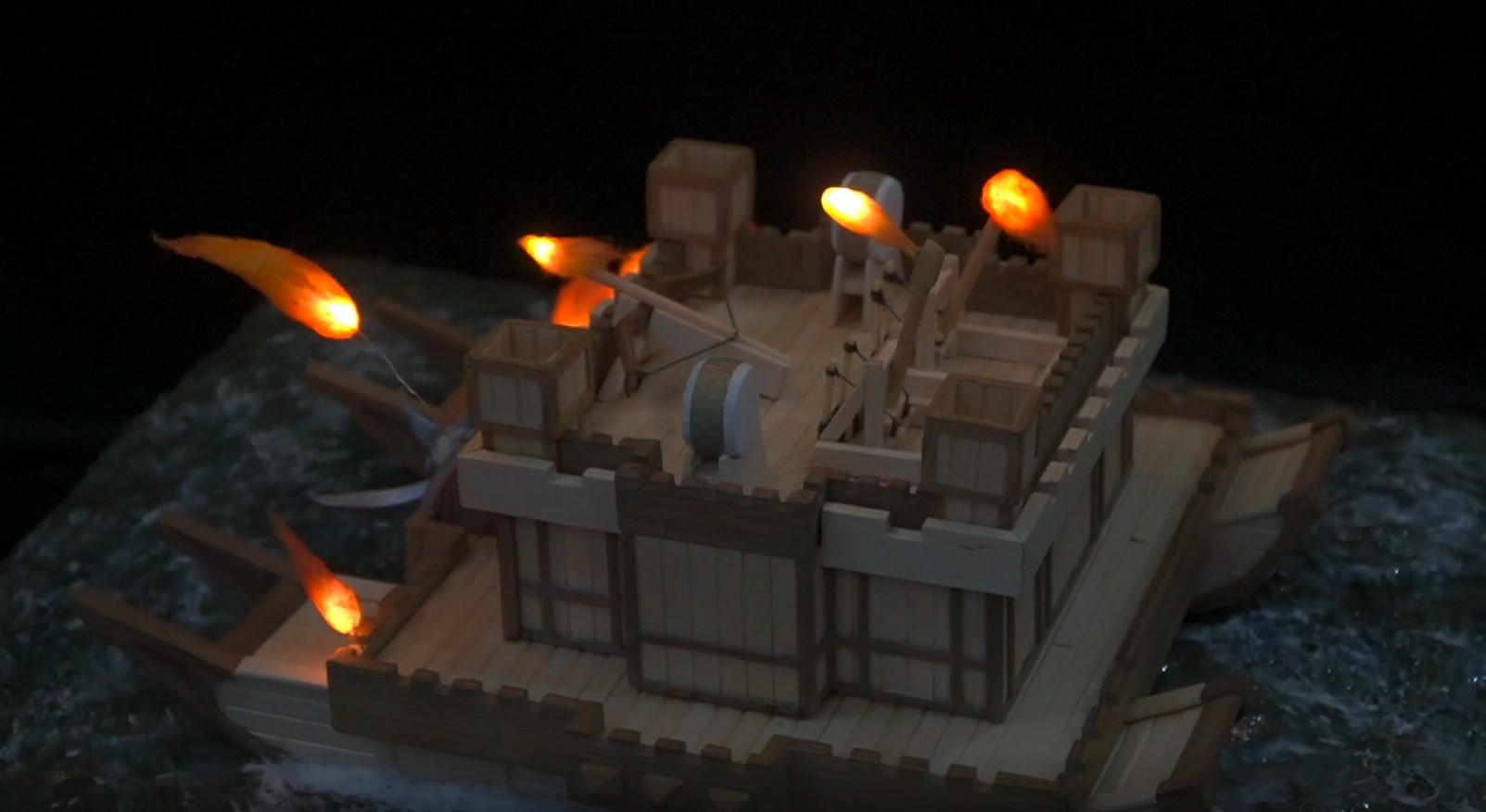 加亿点点细节，看手作大佬如何30天制作一艘古战船！