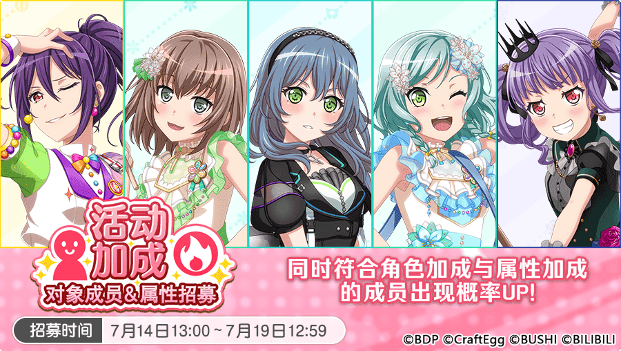 招募预告·「活动加成对象成员&属性招募」