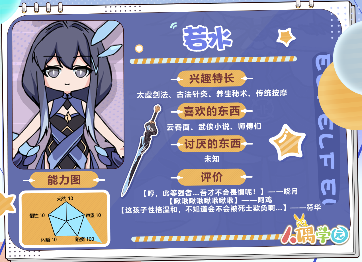 人偶学园 | 绝密档案：若水