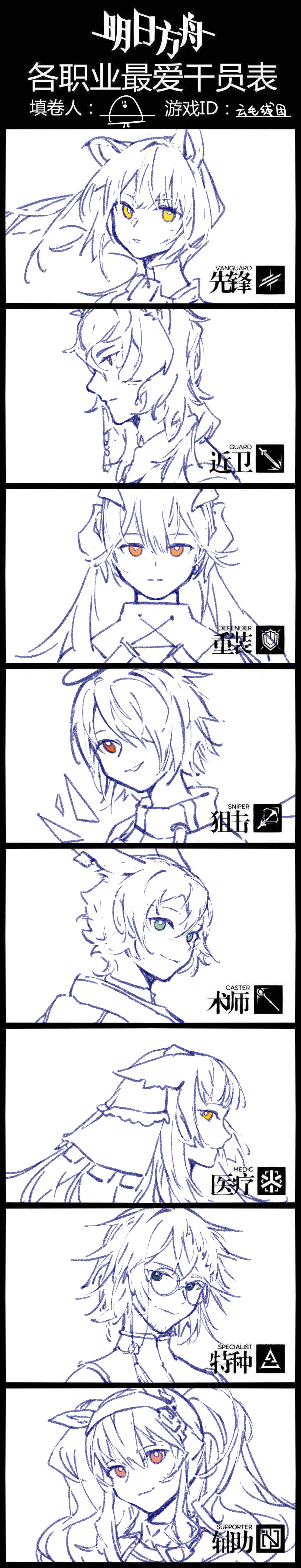 最爱干员表（？截图