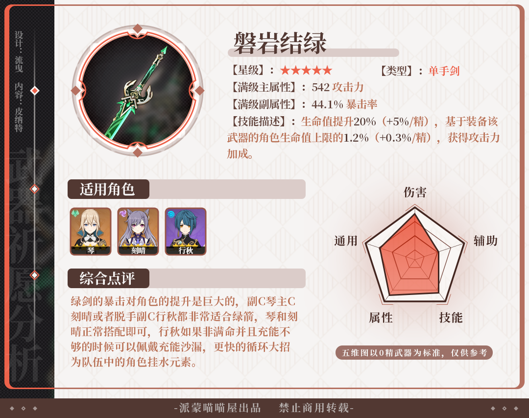 【v2.5】武器祈願分析，這次武器池中的神樂和綠劍值不值得抽？|原神 - 第3張