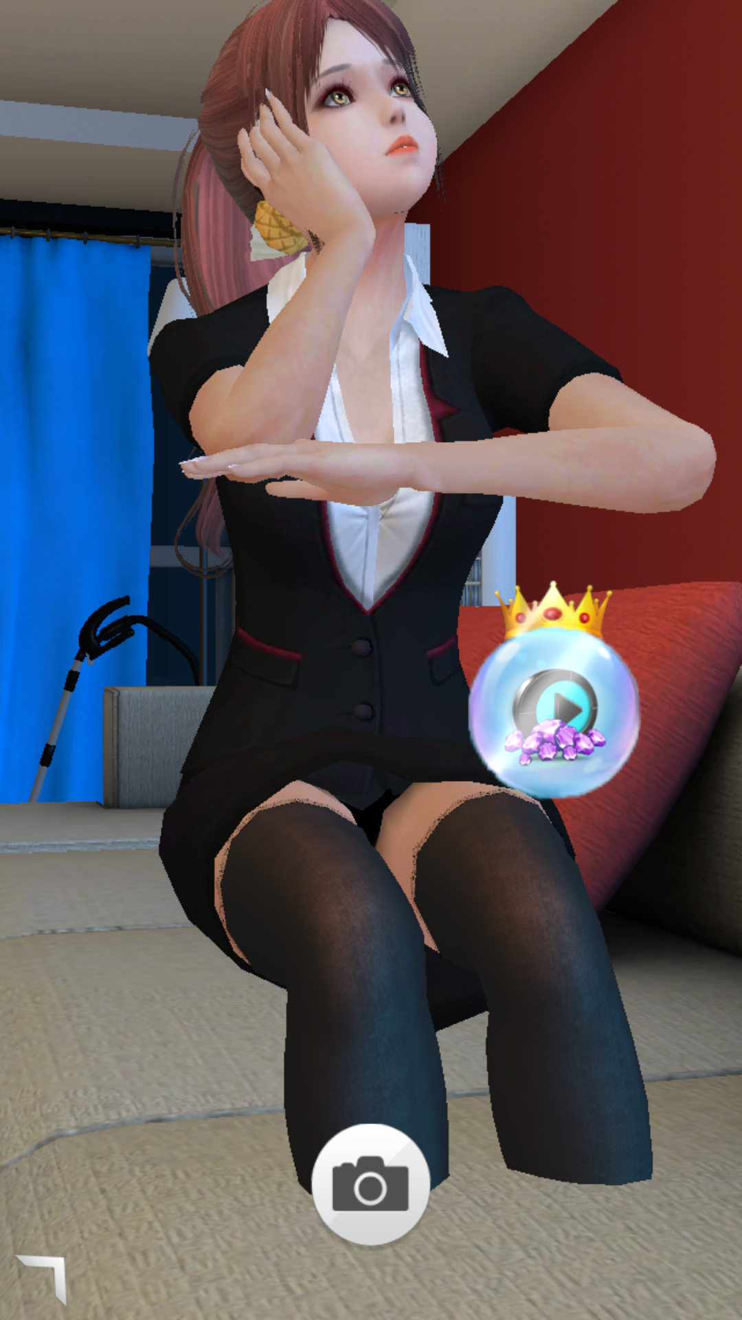 这个穿模非常的灵魂了|干物少女(测试版) - 论坛 | taptap 发现好游戏