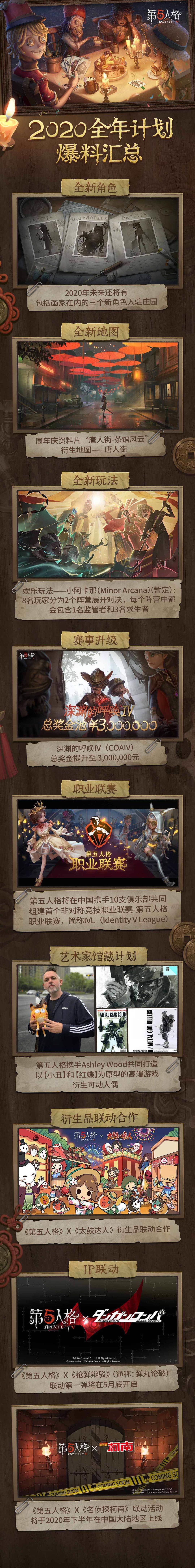 第五人格2020全年计划