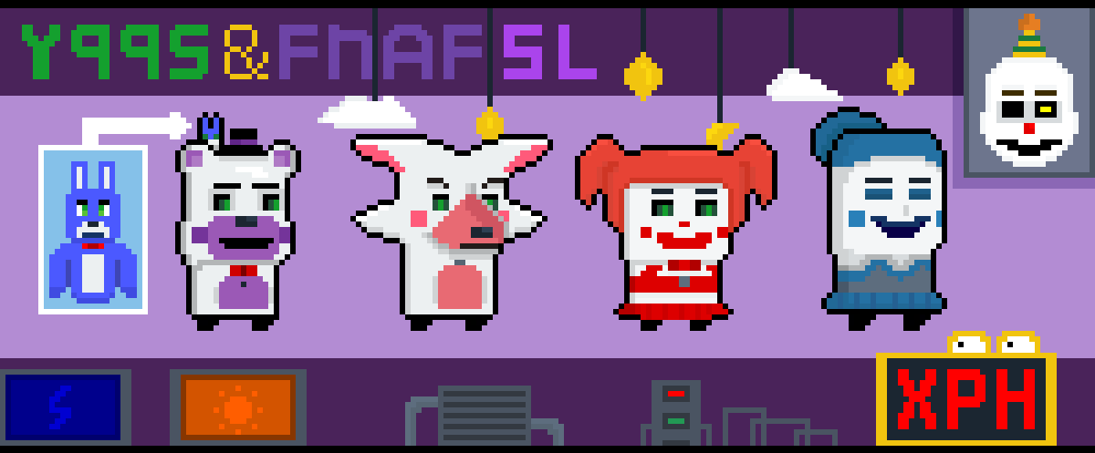 【同人】元气骑士&fnaf:欢乐时光4人组皮肤