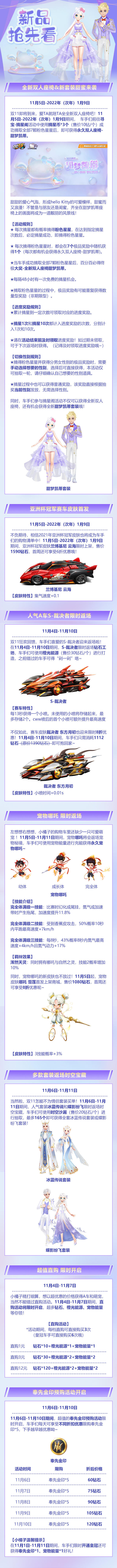 新座椅？新套装？人气A车&萌宠返场？小橘子的双11购物车已满！