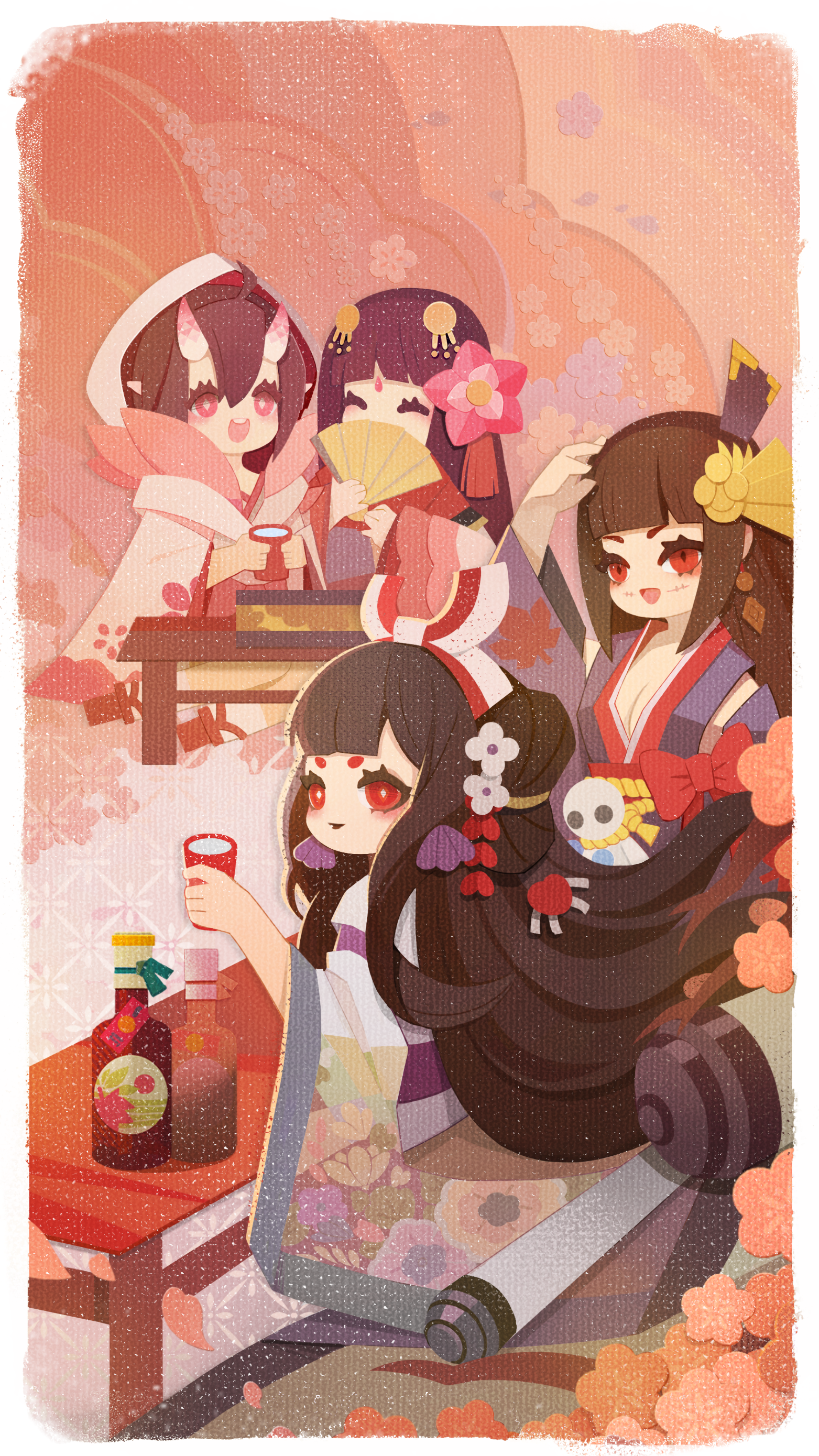 庭院插画集 | 花鸟卷——春日祭