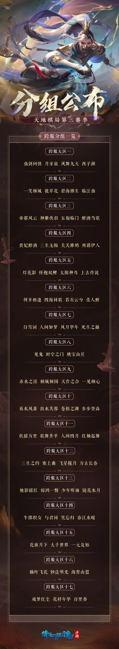 激战再临，共赴巅峰，天地棋局全新跨服分组首曝