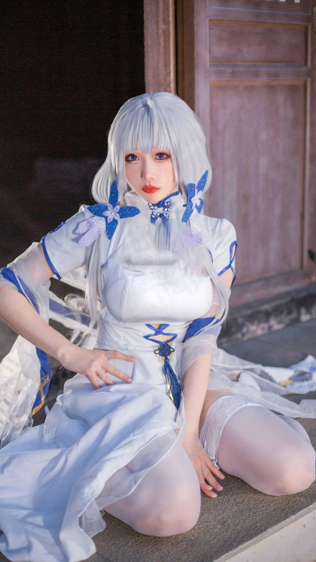 碧蓝航线-光辉旗袍cosplay正片，姨里姨气的