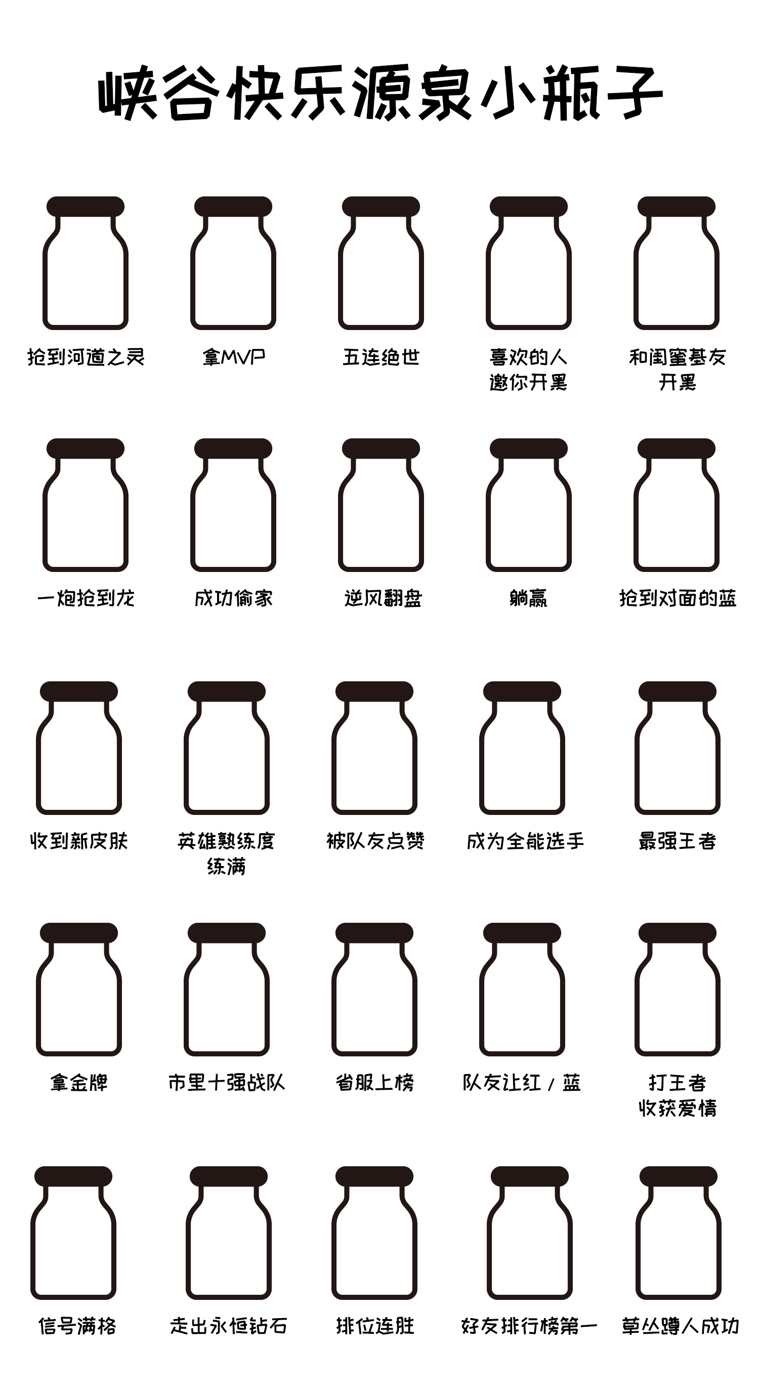 王者小瓶子来啦，快来分享你的峡谷快乐源泉！