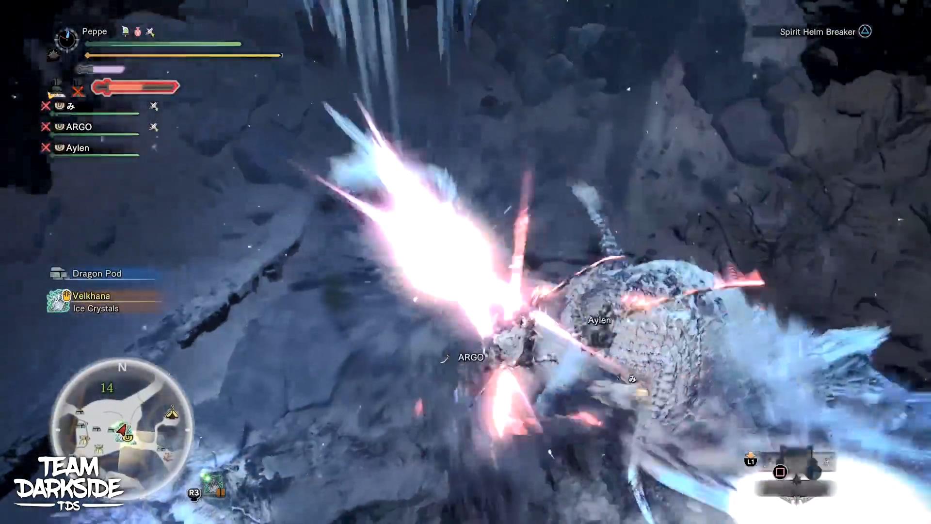 《怪物猎人 世界：ICEBORNE》登龙小分队——4太刀冰咒龙2分29秒