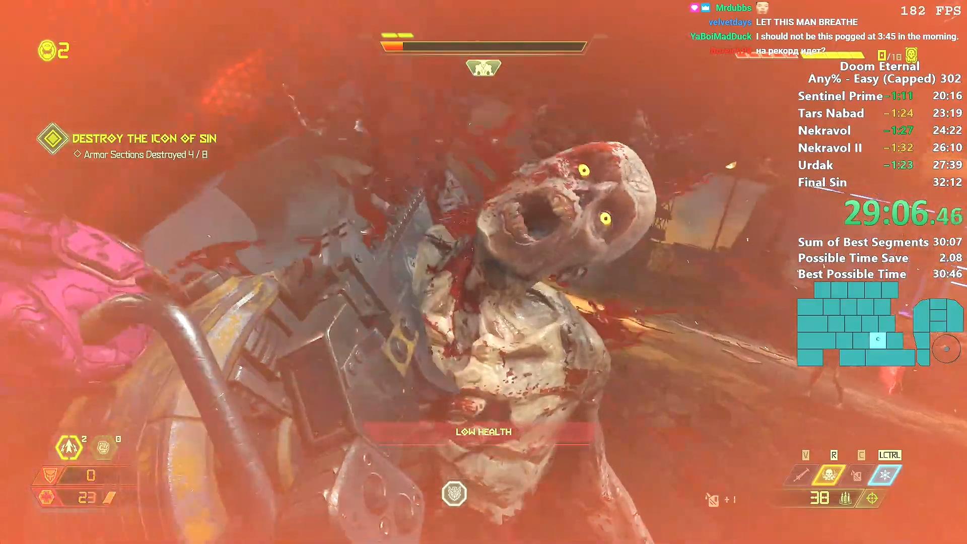 《毁灭战士 永恒》速通世界纪录32m 45s（2020年4月2日）