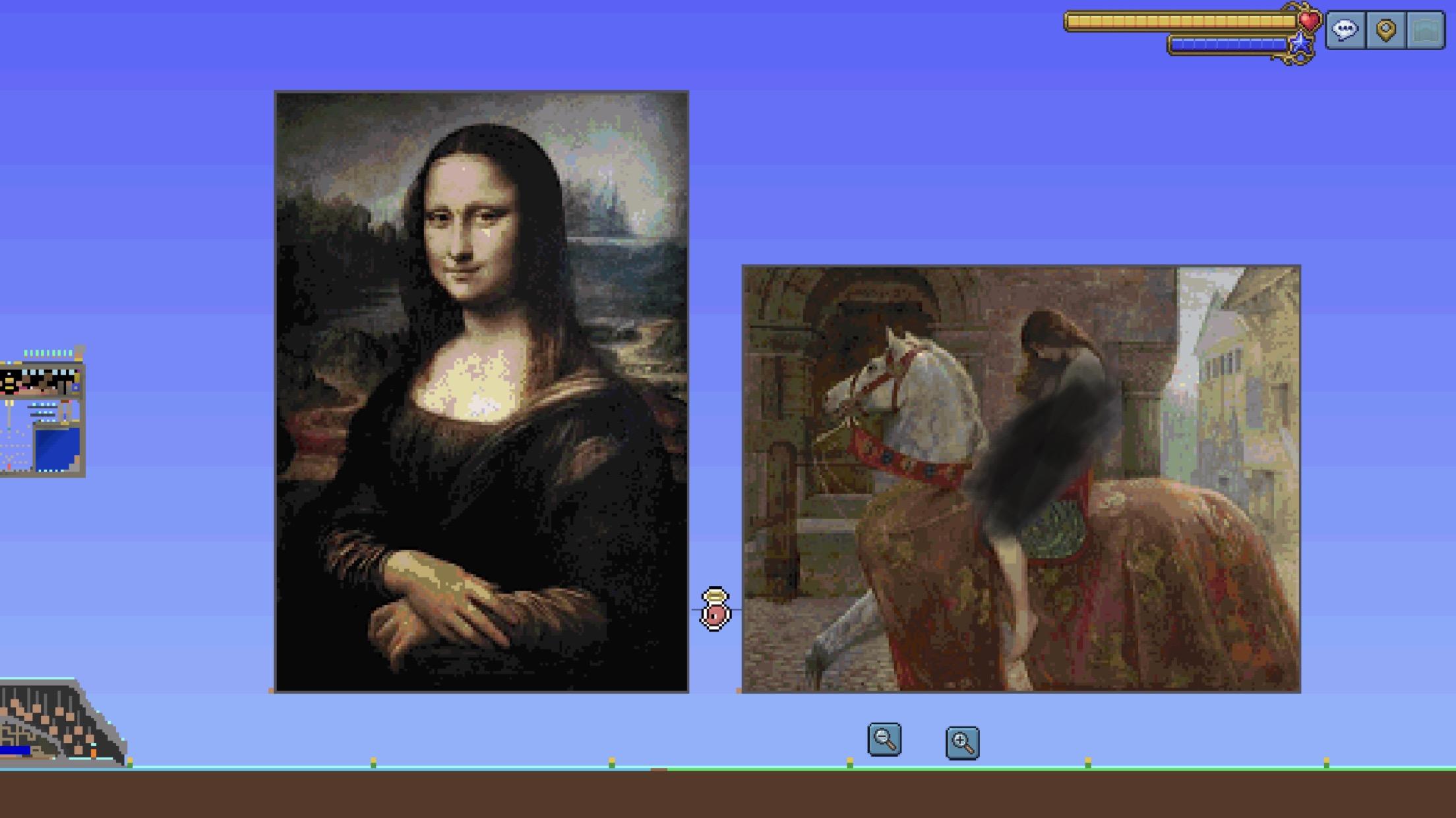 《蒙娜丽莎》与《马背上的夫人》两幅画，前者不用多做介绍，后者是一位传奇般的女性，稍微介绍一下
据说大约在1040年，统治考文垂（Coventry）城市的Leofric the Dane伯爵决定向人民征收重税，支持军队出战，令人民的生活苦不堪言。伯爵善良美丽的妻子戈黛娃夫人（Godiva夫人）眼见民生疾苦，决定恳求伯爵减收征税，减轻人民的负担。Leofric伯爵勃然大怒，认为Godiva夫人为了这帮