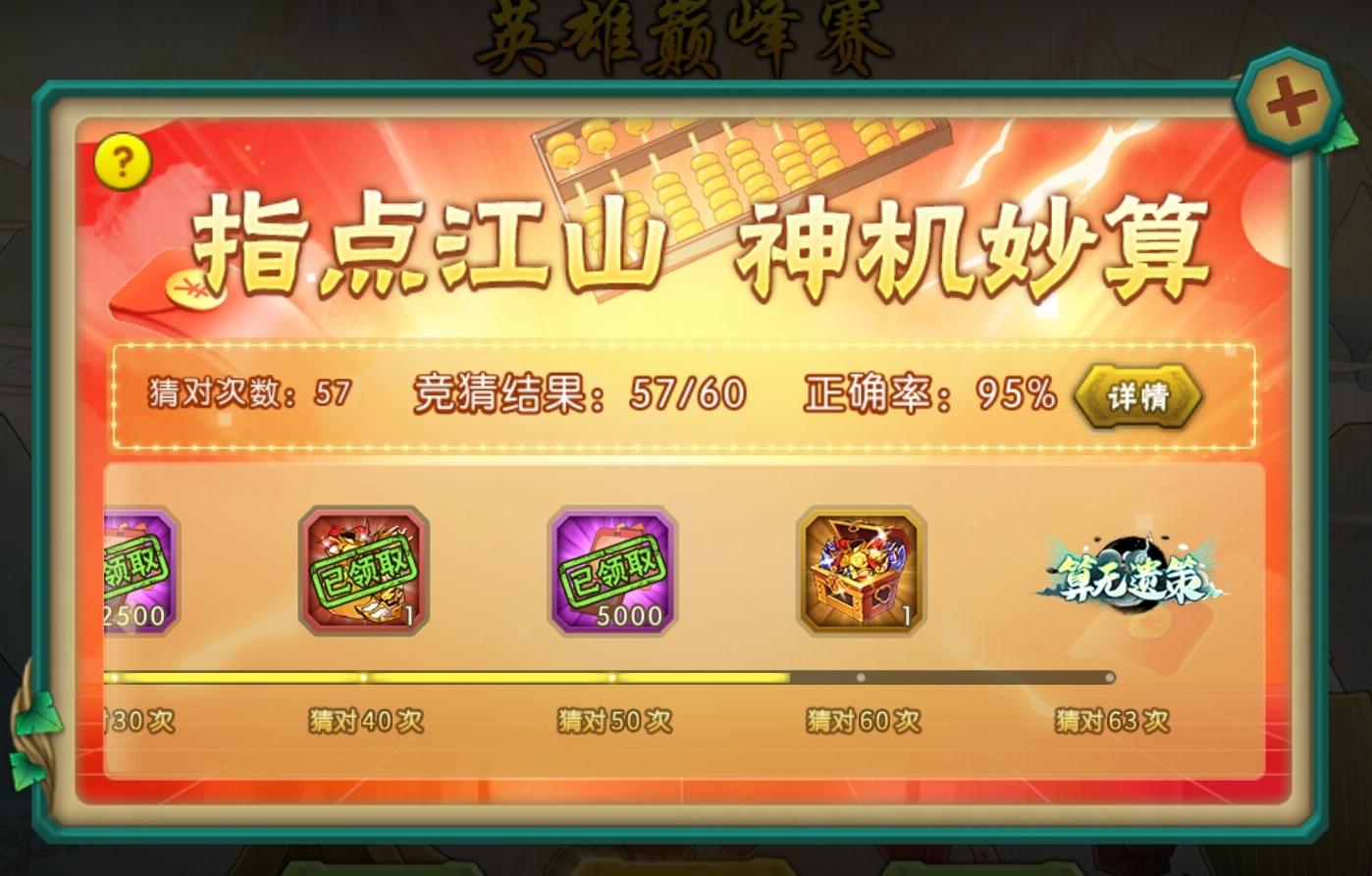 【葫芦娃】英雄巅峰赛预测【4-2】