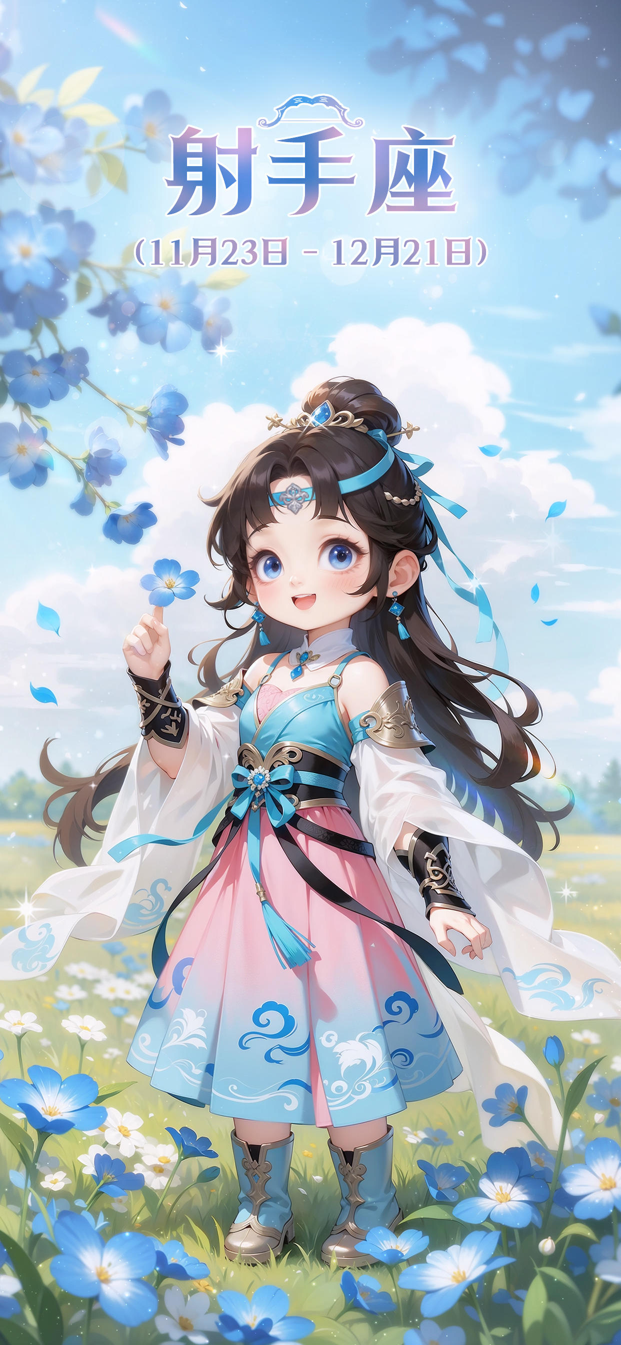 【二十八舍花历壁纸・射手座】