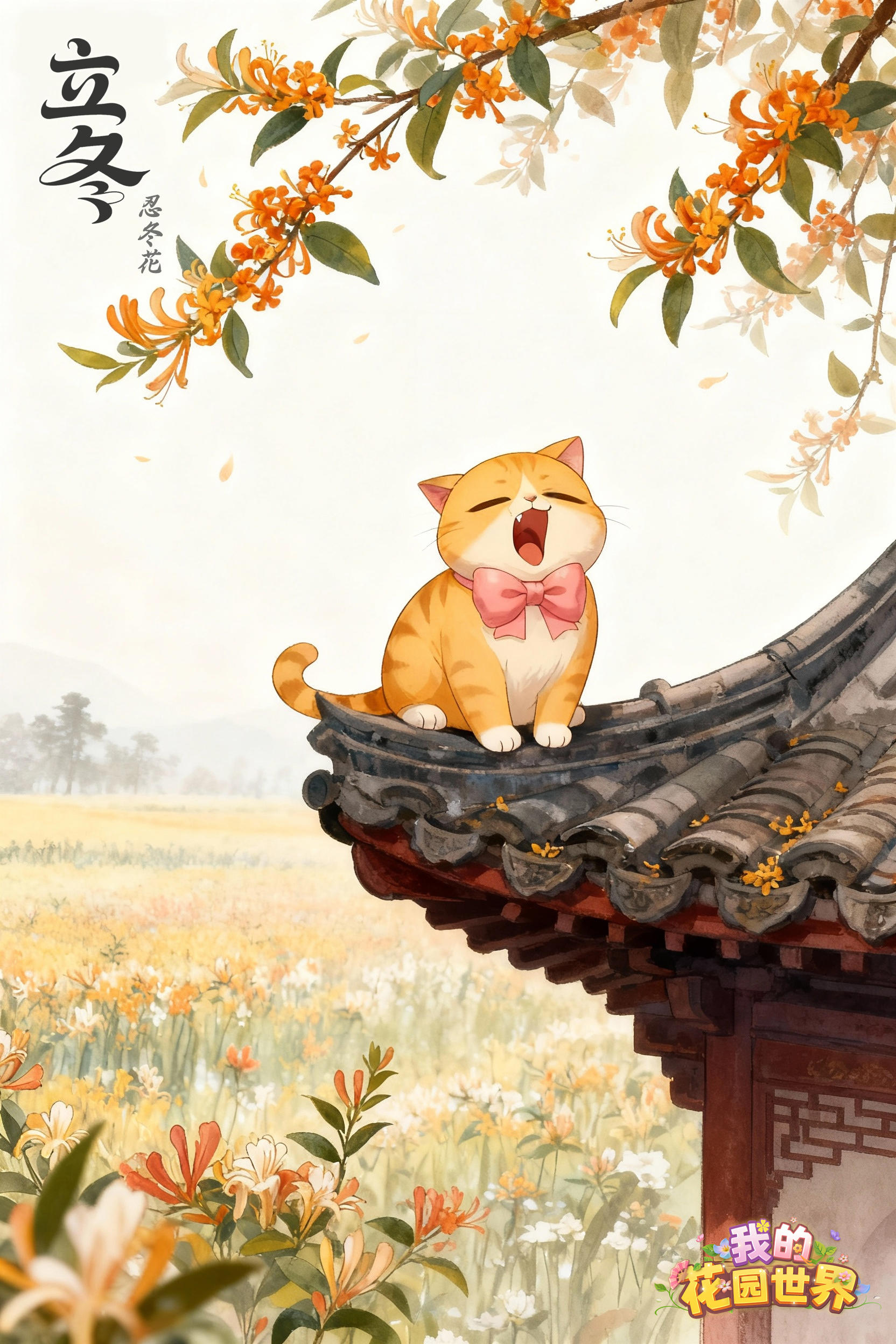 【花园节气】檐角团团卧，一枕忍冬眠~