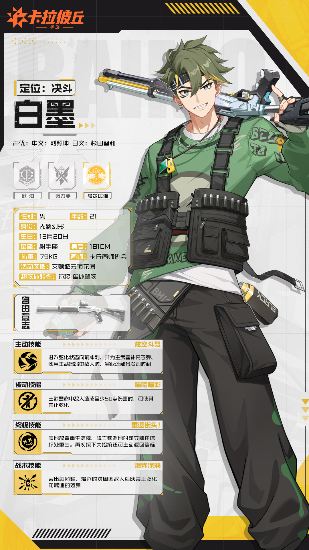 【超弦体档案】不羁的贵公子——白墨