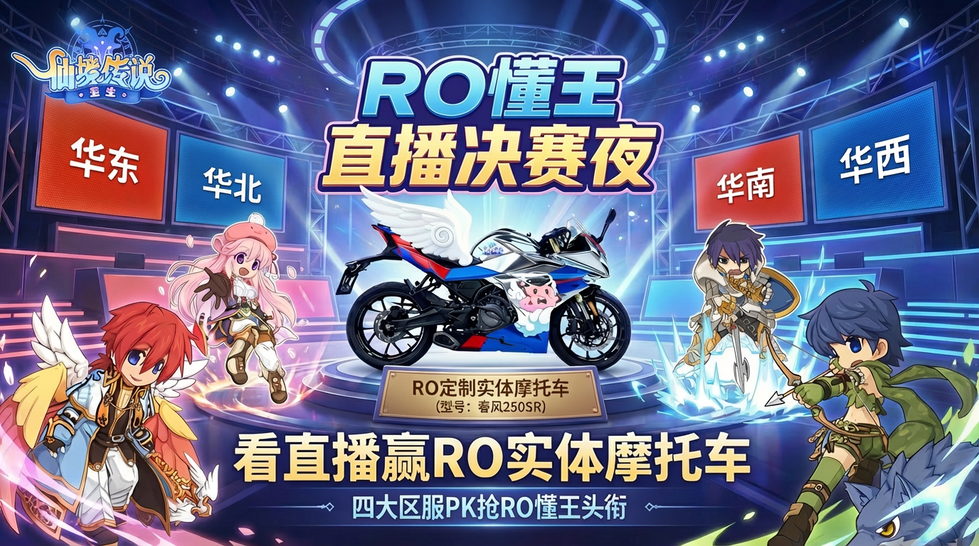 RO懂王总决赛！今晚20:00全平台开播 |看直播送RO定制实体摩托车