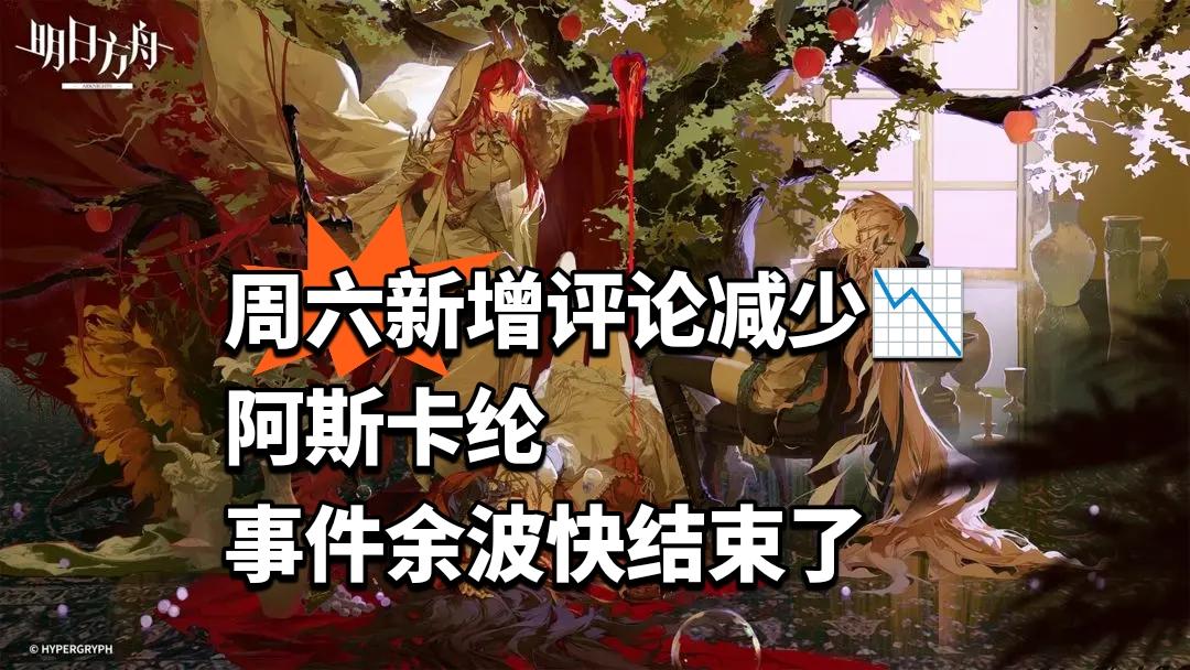 周六新增评论减少📉阿斯卡纶事件接近尾声🤔