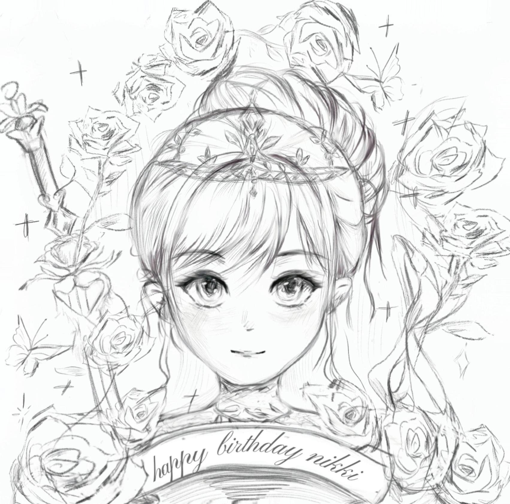 画了骑士暖，祝²⁰²⁵/₁₂.₆ 𓌉🎂𓇋 暖暖生日快乐