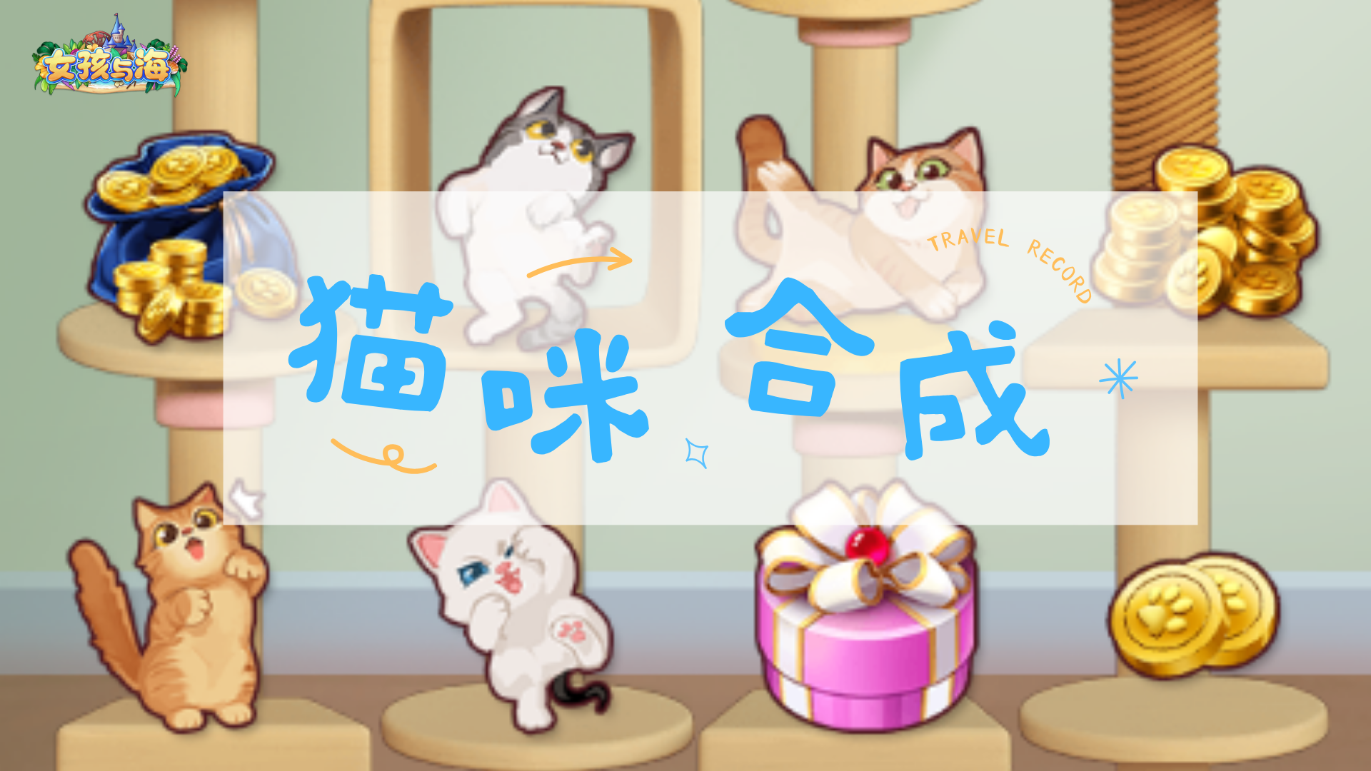 【海岛猫咖营业ing】奉上猫咪合成攻略，一大波猫猫等你抱走！