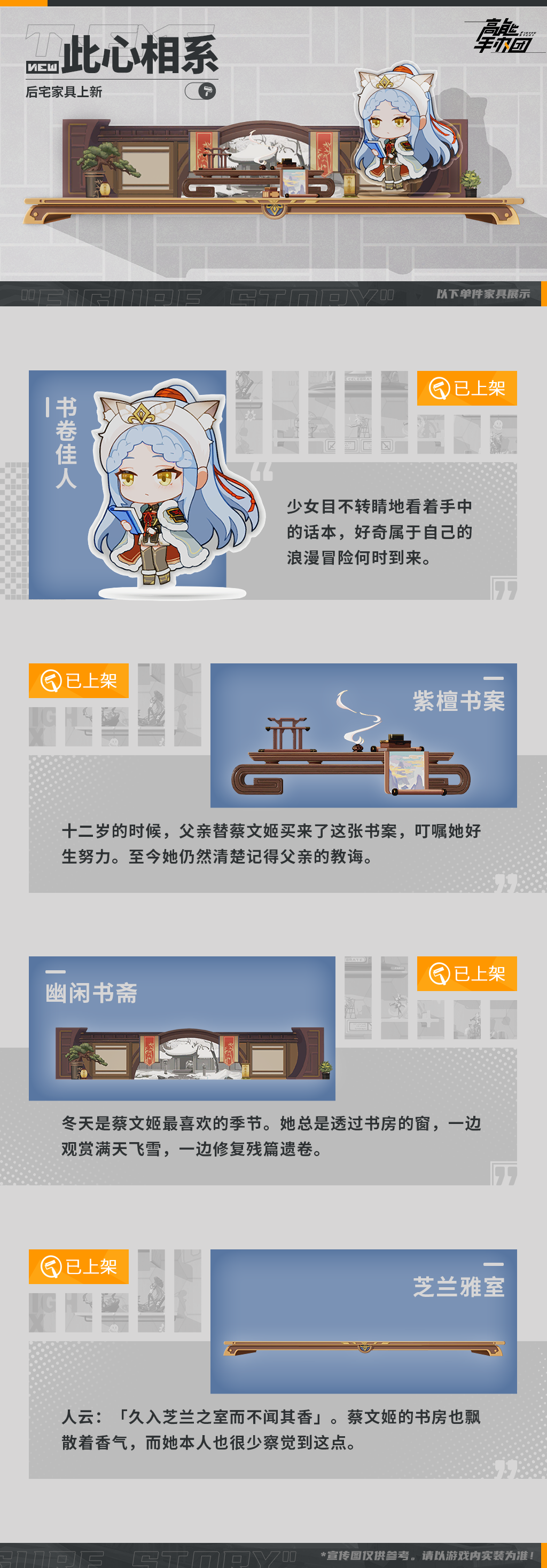《高能手办团》蔡文姬“此心相系”系列后宅家具上新