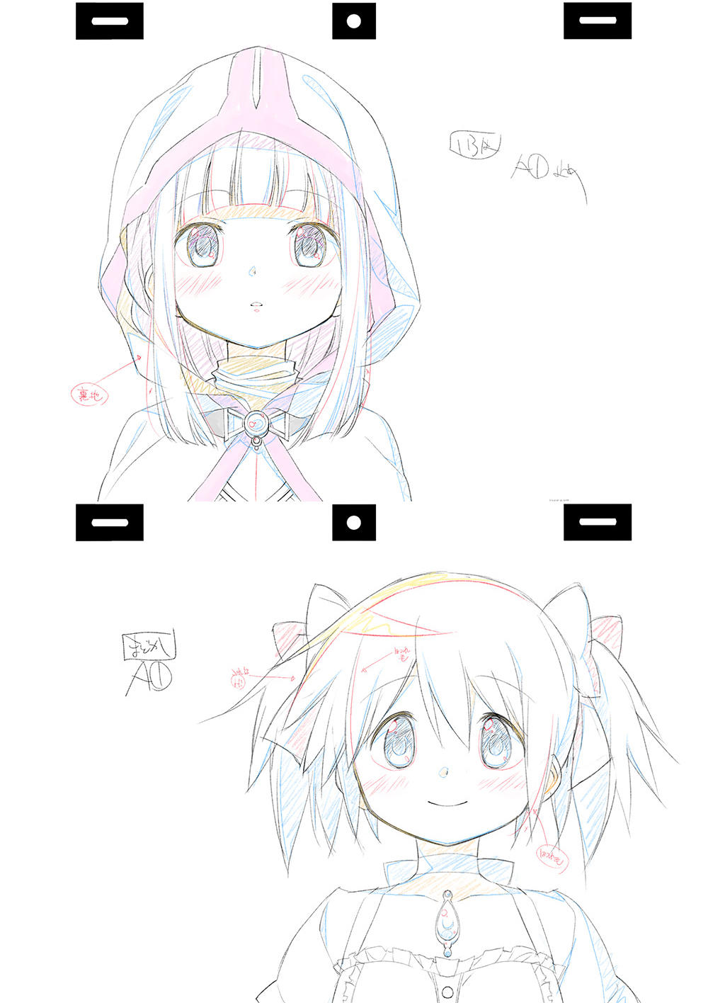 美丽的魔圆新游原画线稿！