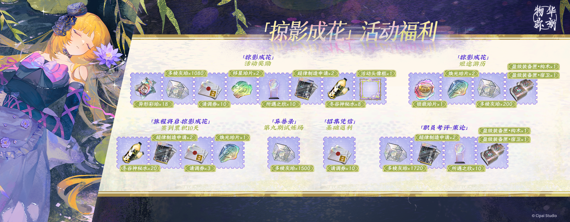 「掠影成花」活动福利概览