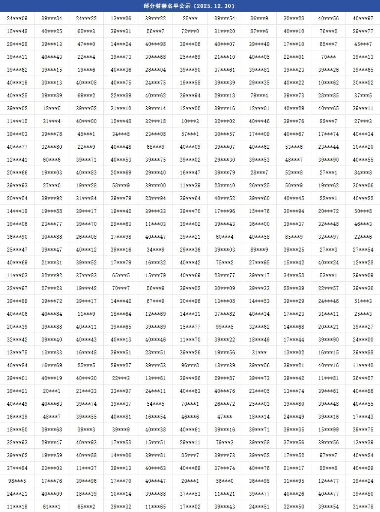 【公告】《战魂铭人》公平运营公告&封号名单公示（12.30更新）